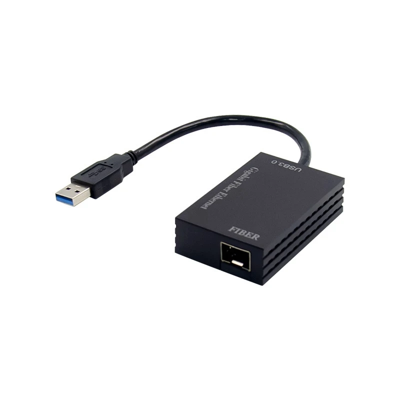 USB1000F-LX USB 3.0 Гигабитный оптоволоконный сетевой адаптер Ethernet Одномодовый 1310 Нм 10 км LC Оптический модуль SFP NIC RTL8153