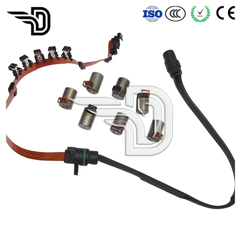 

01M 01N 01P Transmission Solenoid Valve W Internal Harness 75446RFK 01M325283A 01M927365 For Audi A3 VW Skoda Golf Jetta Passat