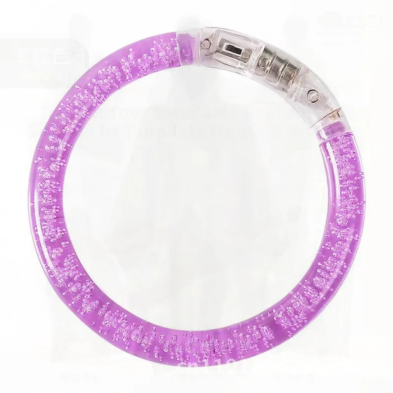 กำไลข้อมือ LED กระพริบเรืองแสงสำหรับงานคอนเสิร์ต อุปกรณ์ปาร์ตี้ ของเล่นเชียร์  สายรัดข้อมือเรืองแสงในที่มืด งานฝีมือพลาสติก