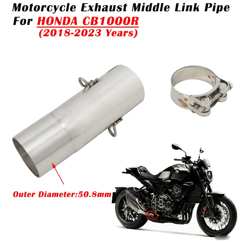 

Slip On For HONDA CB1000R CB 1000R 2018 - 2021 2022 2023 Motorcycle Exhaust System Escape Muffler Modified 51mm Middle Link Pipe