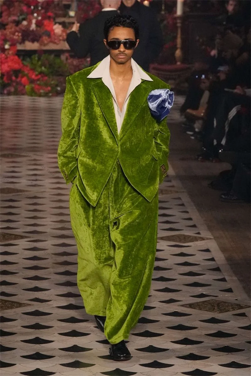 الخريف المخملية الرجال البدلة مجموعة 2 قطعة الزفاف سهرة سترة السترة بانت الشتاء مكتب رسمي الأعمال معطف الحفلات حسب الطلب