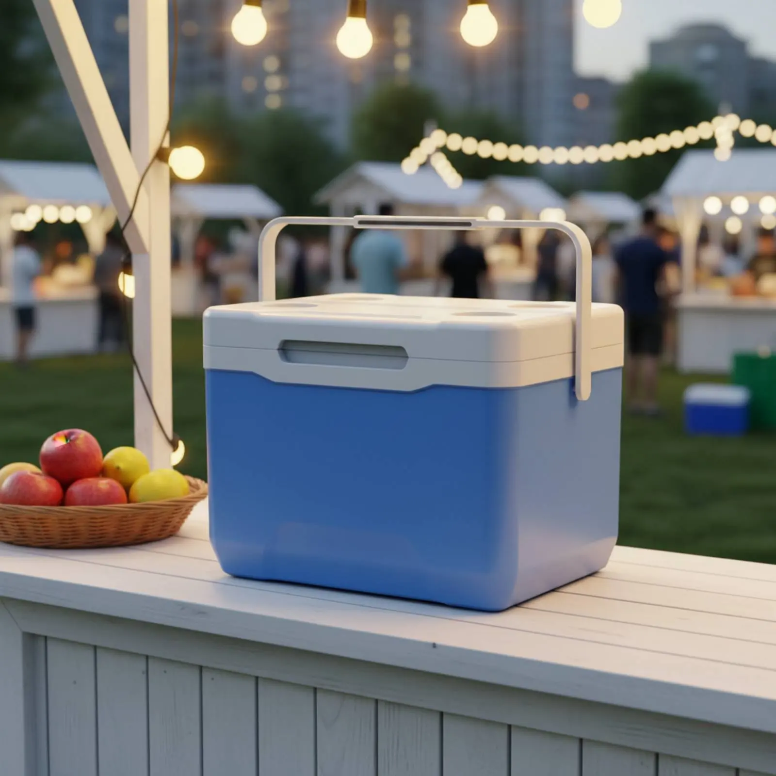 

Insulated Cooler Box Long Lasting Cold Retention Portable Ice Cooler Outdoor Gear Sturdy Thick Insulation Layer for Drivers