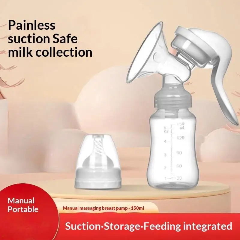 2026 NEW 1PCS Standard Caliber Silicone Breast Milk Collector Portable Manual Breast Pump For Pregnant Mother Breastfeeding Care