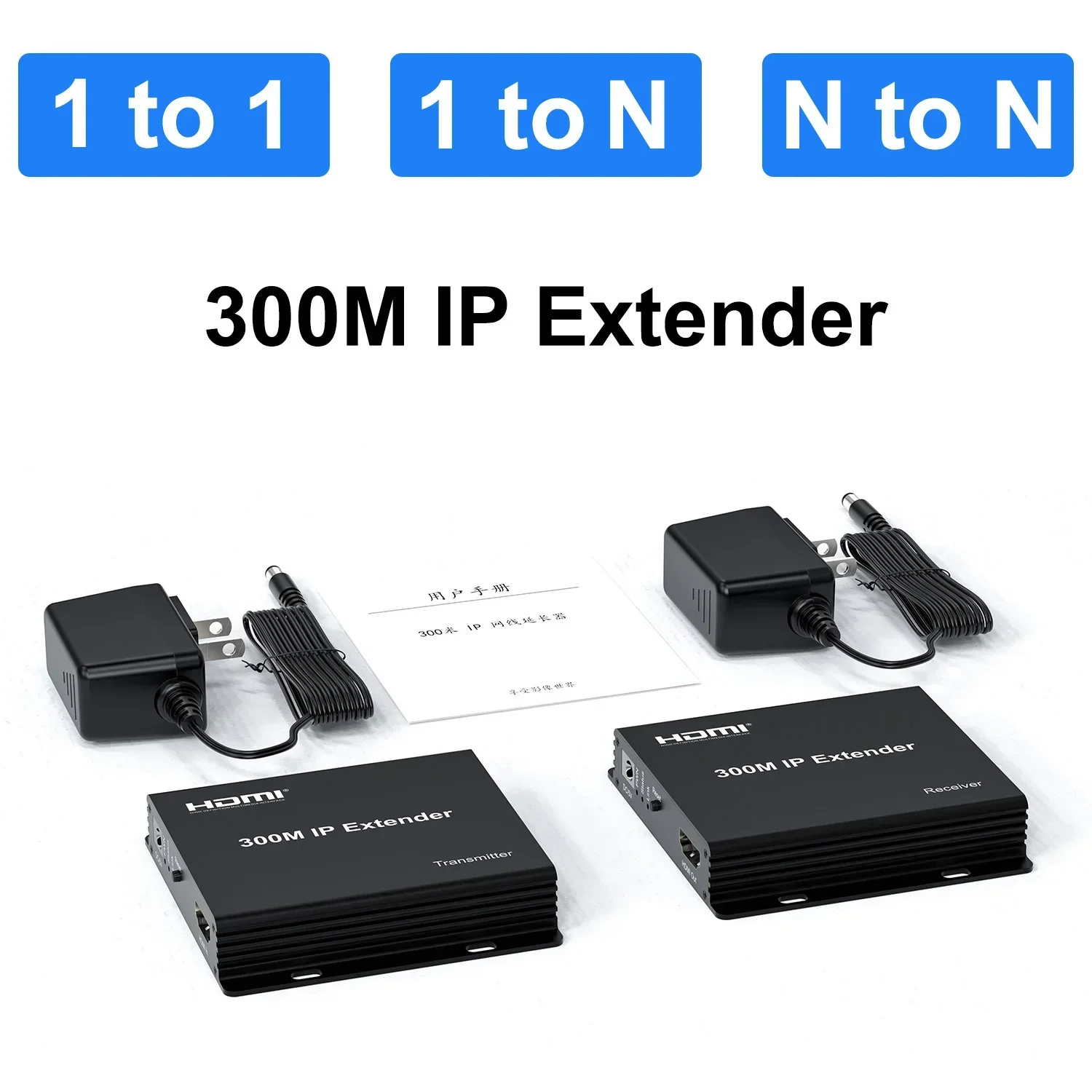 300M IP HDMI Extender Over RJ45 Cat5e Cat6 Cable 1080P HDMI Ethernet Extender Network Matrix Switch Splitter Video Converter