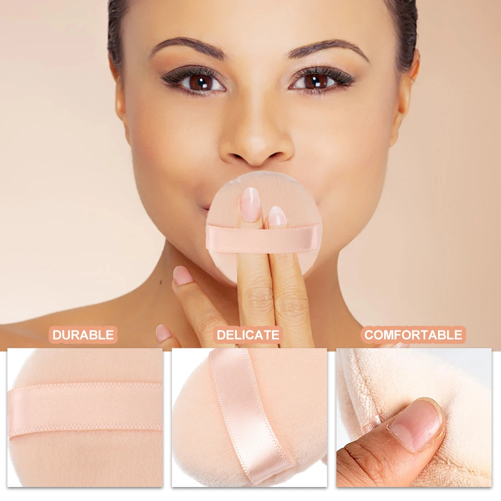 

20 Pcs Powder Puff Girl Cosmetics Convenient Tool Makeup Sponge Loose Pad Woman Accessory