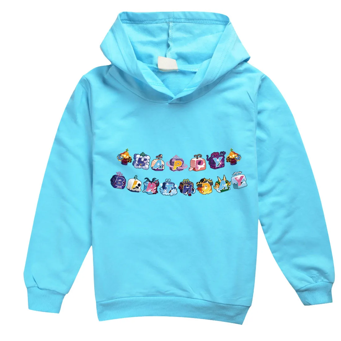 Game Blox Fruits Costume Kids Cartoon Clothes Toddler Girls Hooded Sweatshirts Children Pullover Coats Baby Boys Casual Outwear