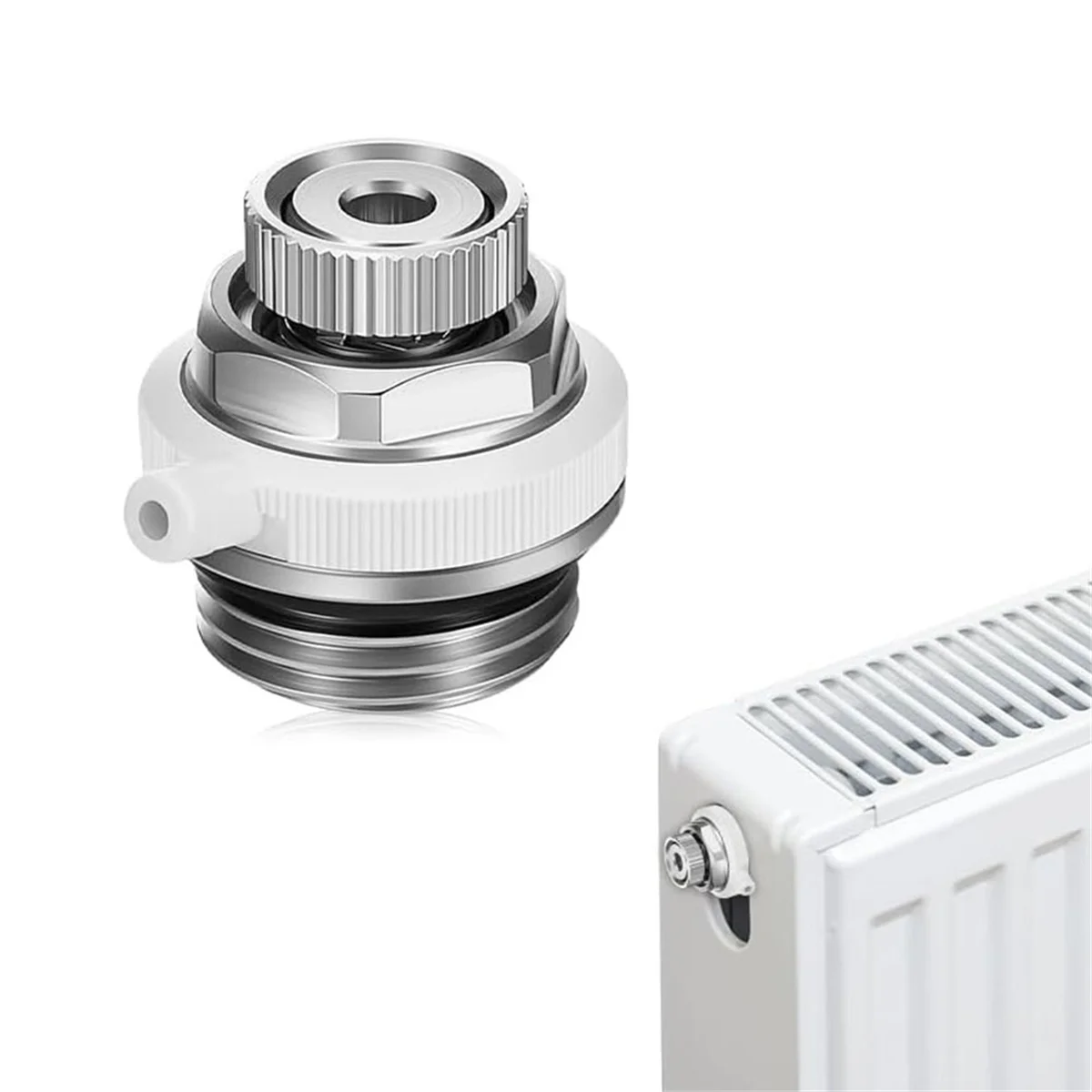 T88C Fully Automatic Air Vent Auto Cut-Off Self Bleeding Radiator Valve 1/2inch for Heating Systems