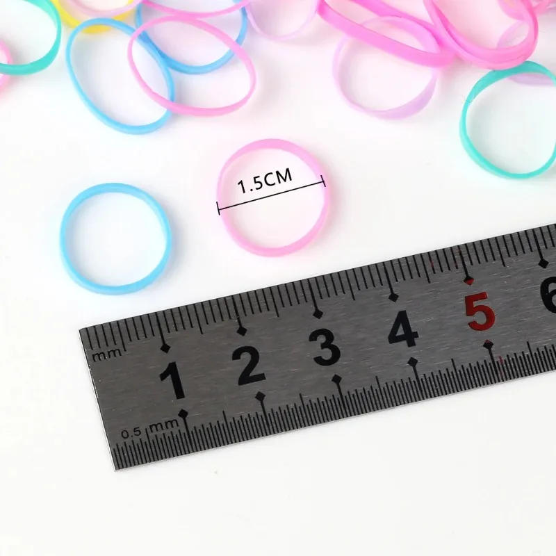 1000 قطعة من حبل الشعر الصغير المطاطي القابل للتصرف للفتيات