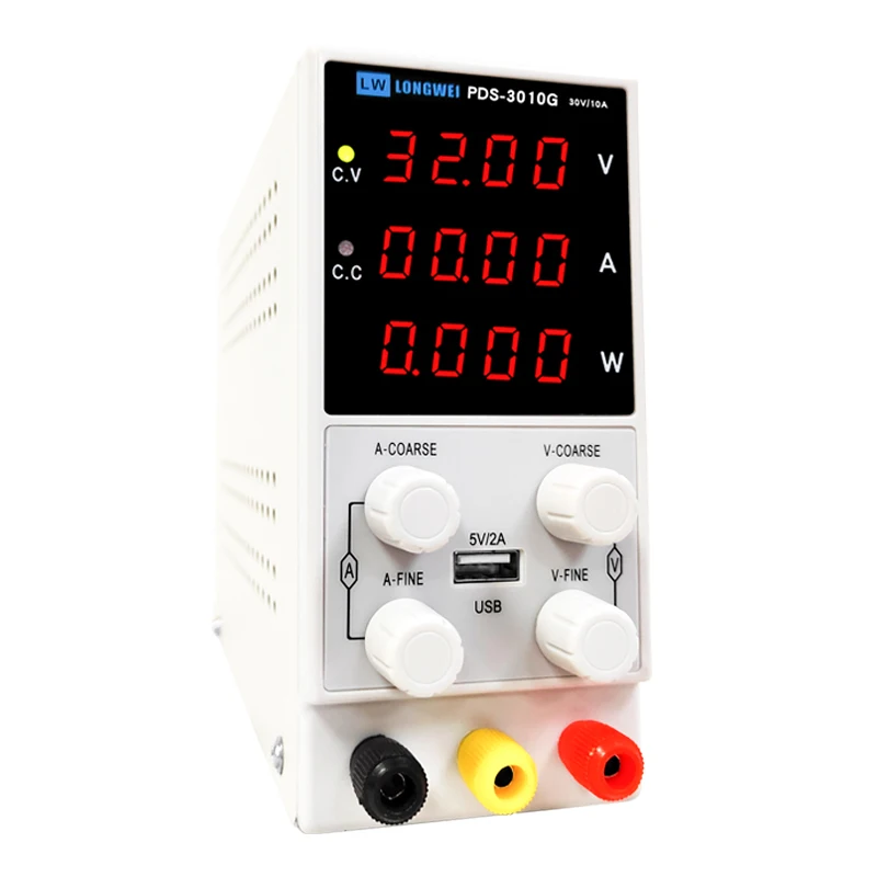 Longwei Variable DC Power Supply, Fonte Estabilizada, Laboratório, Switch Bench, 30V, 5A, PDS305G
