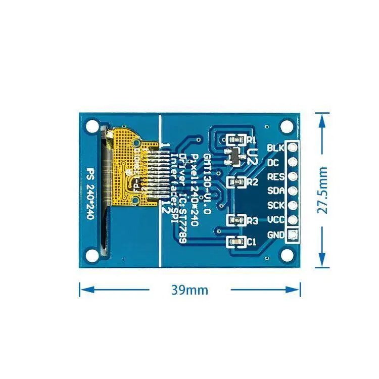 Layar TFT 0.96 / 1.3 Inci IPS 7P SPI HD 65K Modul LCD Penuh Warna ST7735 Drive IC 80*160 (Bukan OLED) UNTUK Arduino