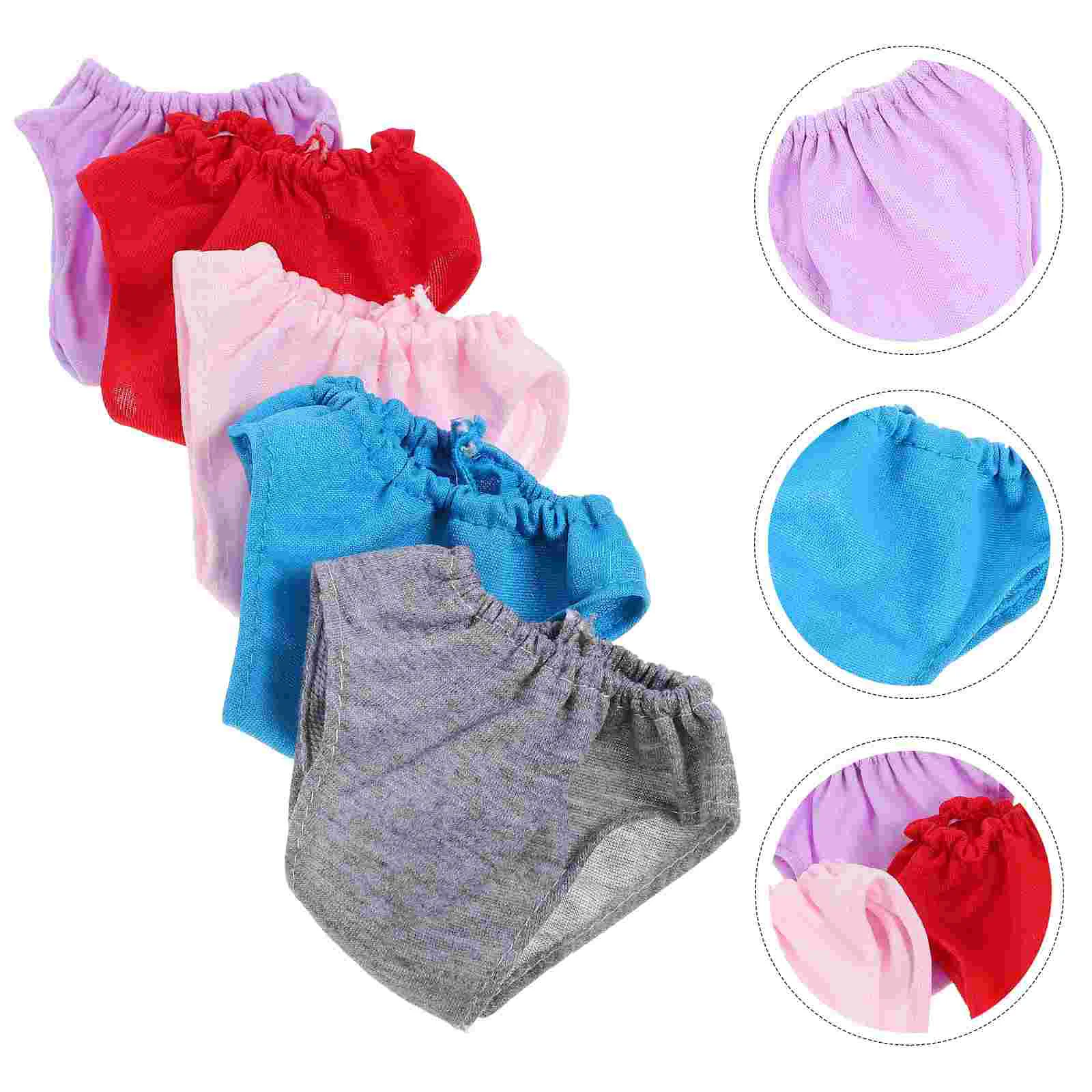 5 Pcs 18 Inch Panties Toy Mini Underwears Accessories Underpants Shorts