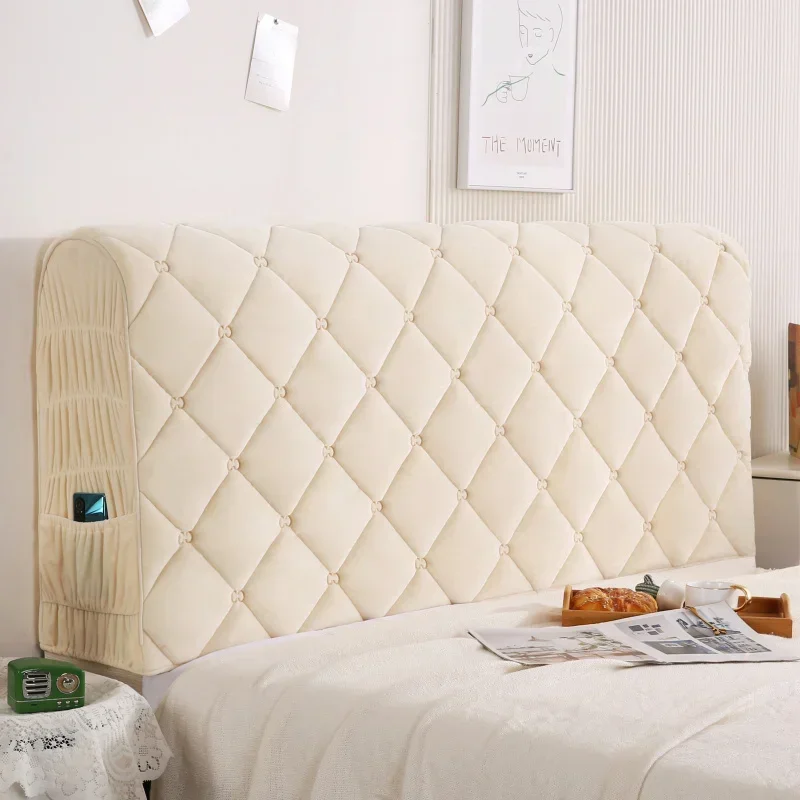 European all-inclusive bedside cover thickened soft bag dust  wooden bed custom  refurbished protective cover