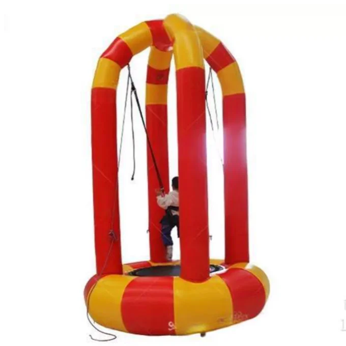 

Надувной батут для одного человека, оборудование для банджи-джампинга, цена, продажа, спортивное игровое оборудование для улицы, ПВХ