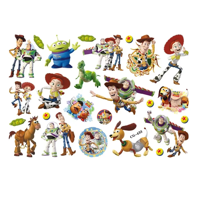 2026 BRANDNEU Toy5 Story temporäre Tattoo-Aufkleber, niedliches Cartoon-Design für Kinderpartys, Cosplay, ideales Geburtstagsgeschenk für Kinder – Detail 4