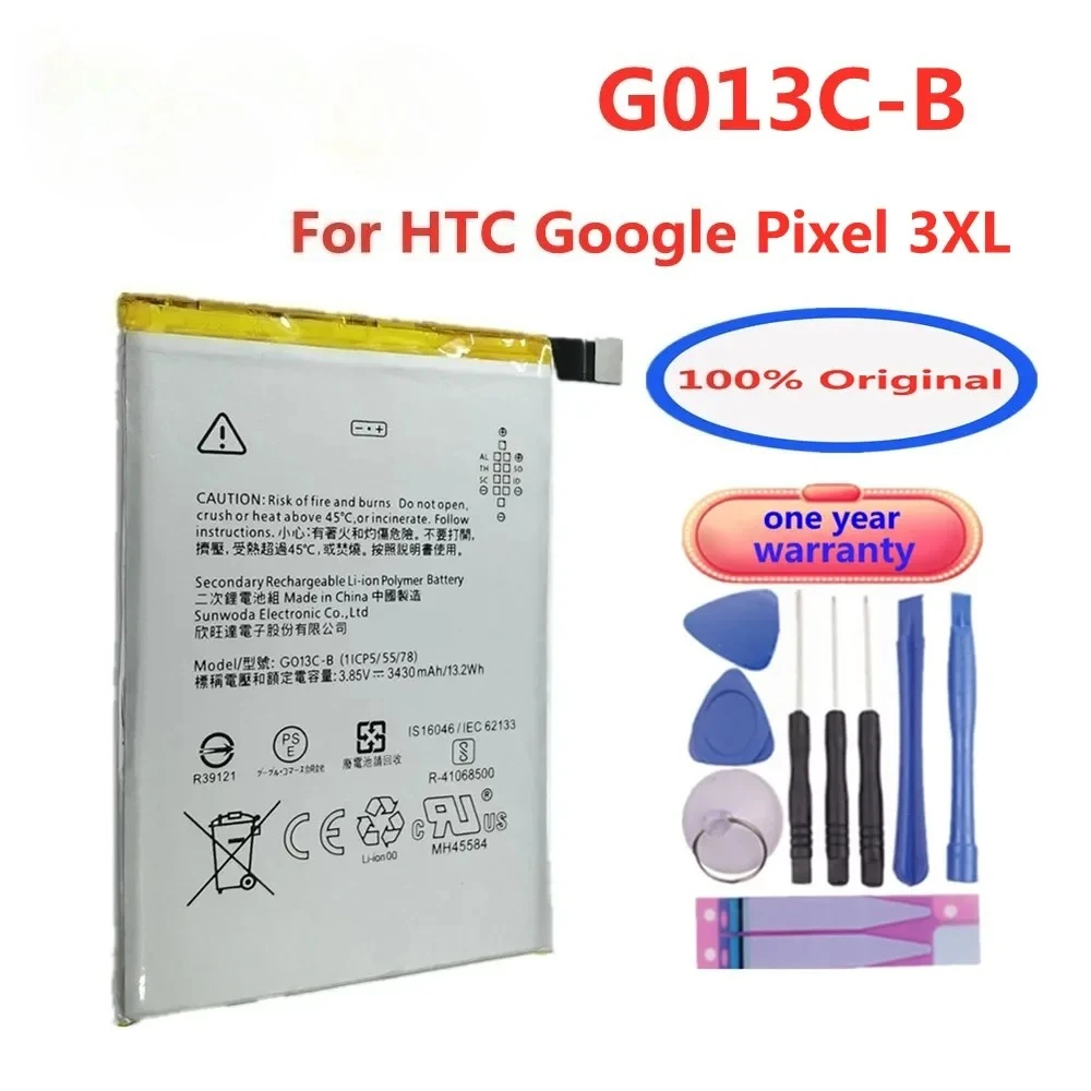 

G013C-B аккумулятор для телефона Google Pixel 3XL Pixel3 XL Pixel 3 XL G013CB 3430 мАч Аккумулятор Bateria Доставка Быстрая + Инструменты