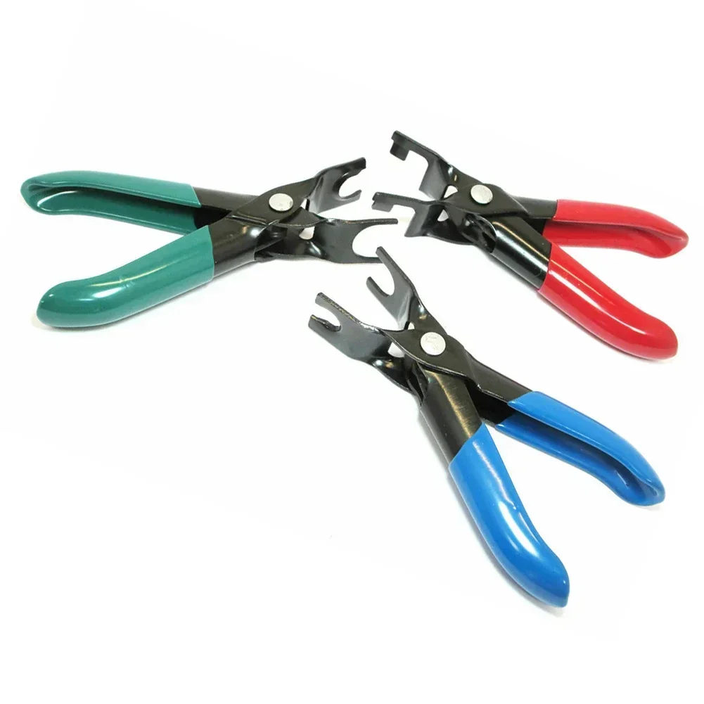 3PCS Fuel Line Uncoupling Disconnect Pliers Hose Pinch Off Clamp Set Steel PVC 120mm Plier Parts Accessories