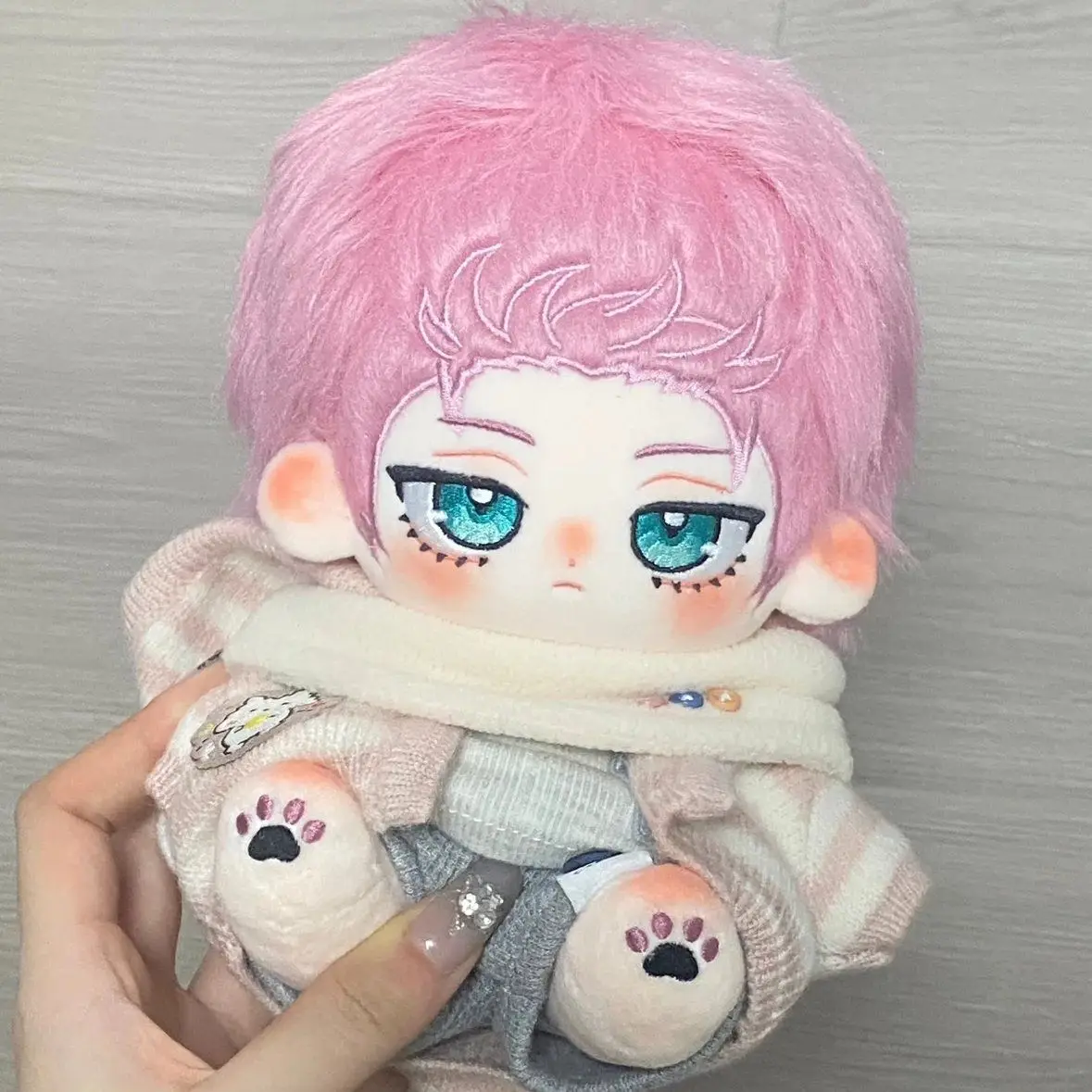 Sae Itoshi 20cm Stuffed Cotton Doll Animation Peripheral COS Blue Lock Cartoon Dressing-up Plush Puppet Kids Adults Gift Toys