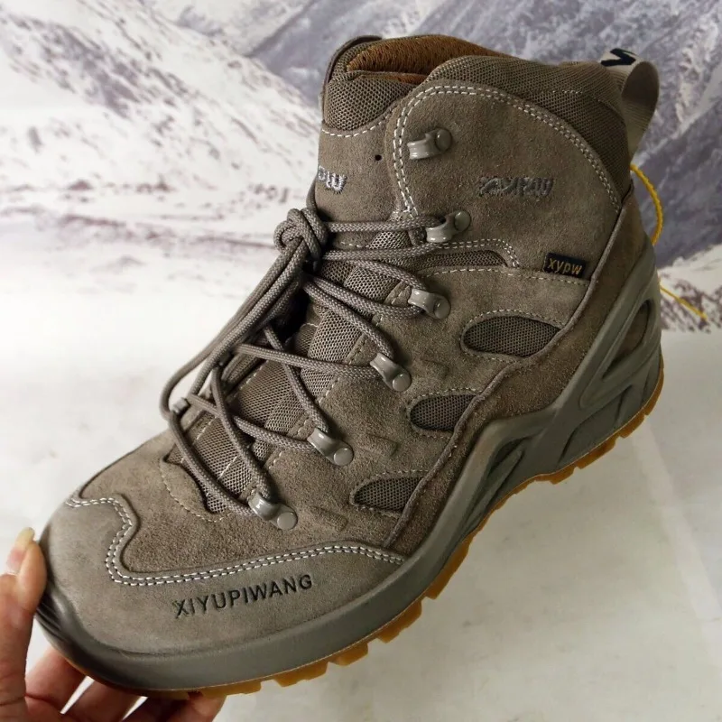 

Брендовые дизайнерские осенне-зимние треккинговые ботинки, удобные ветрозащитные тренировочные ботинки для песка, уличная походная обувь, противоскользящая обувь для рыбалки, размеры 38-46