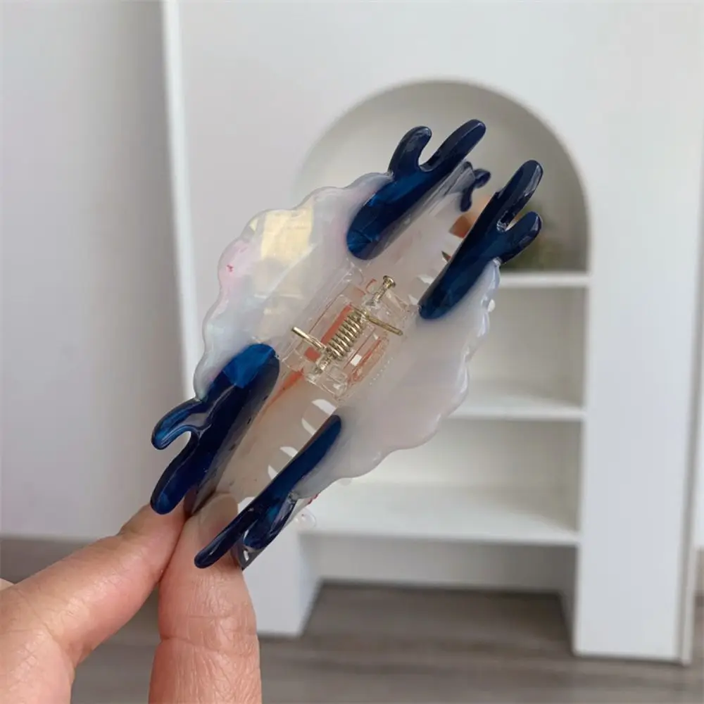 

Hair Clip Ocean Fish Hair Grab Shark Clip Headwear Blue Whale Hair Claw Hairpin Geometry Acetic Acid Shark Clip Streetwear
