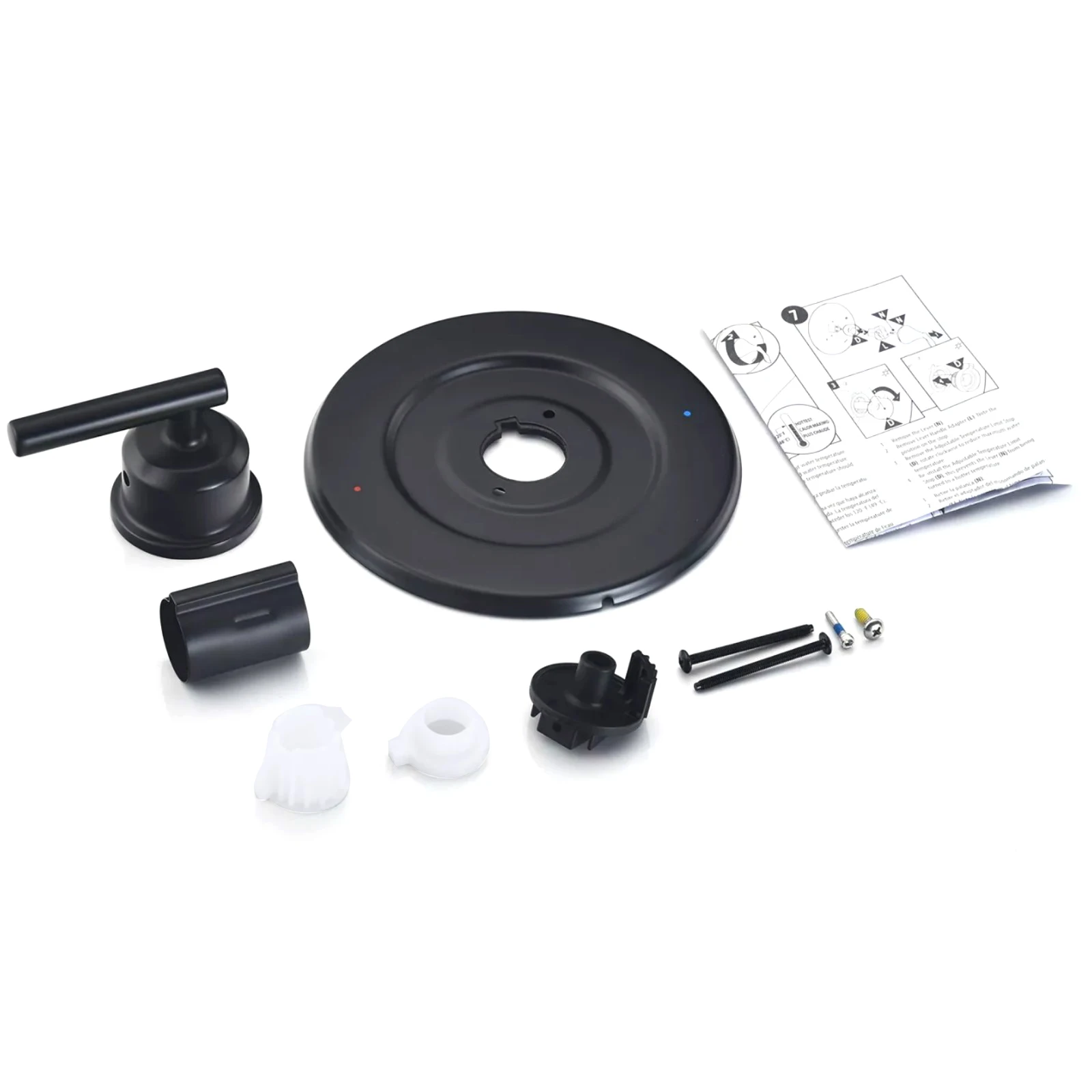 1Pc For Moen T2901 Shower Faucet Trim Kit Matte Black Posi-Temp Pressure Balancing Valve For Moen 2510 2520 2570 2590 Accessory