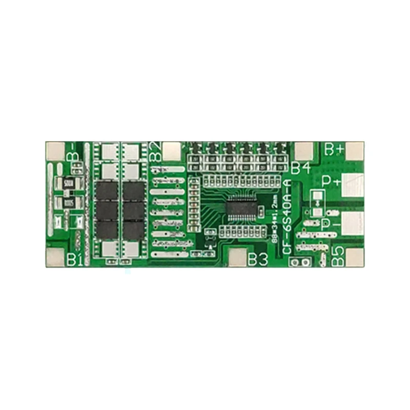 6S 24V 20A 18650 Li-Ion Lithium Battery Protection Board PCB With Balance BMS Solar Lighting For Ebike Scooter