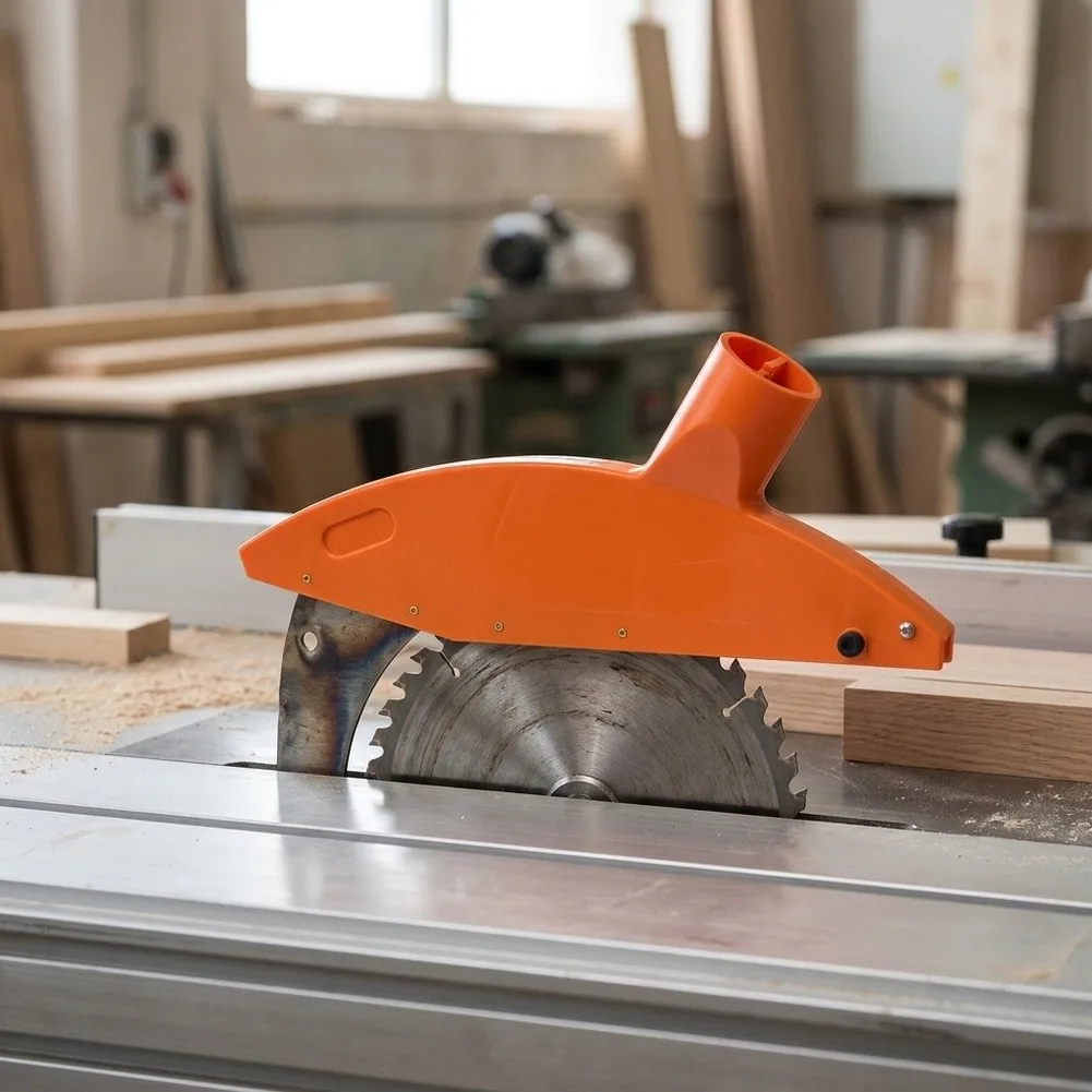 Orange Plastic Saw Blade Guard For Precision Sliding Table Panel Saws Woodworking Machinery Safety Protection Cover 300mm 400mm