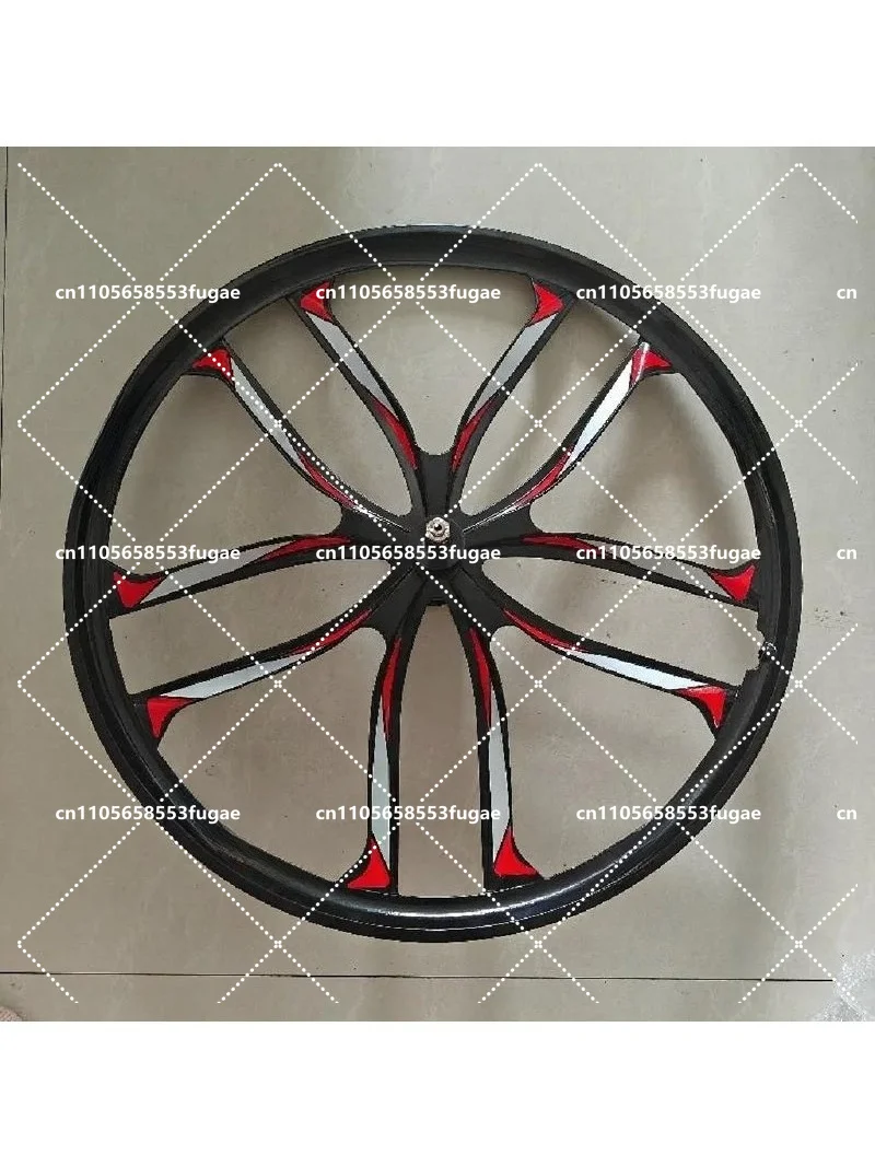 Mountain Bike Bicycle Magnesium Alloy Integrated Wheel Hub Bearing Disc Brake Variable Speed Single Wheel