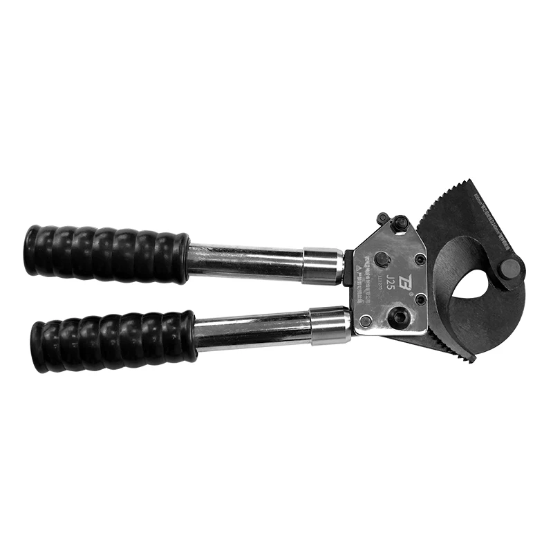 J25 工業用スチールケーブルカッター人間工学に基づいた手動ラチェット正方形スキッド抵抗 OEM/ODM サポート