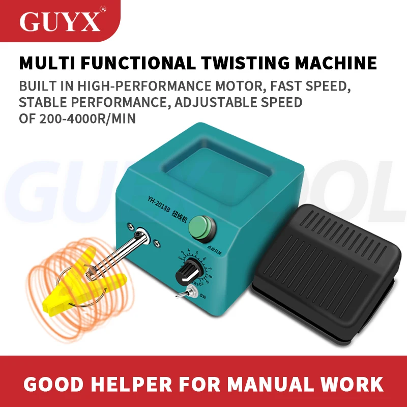 Picture 3: Electric Twisting Machine Small Multifunctional Hook Wire Twisting Machine Dual Mode Operation Adjustable Speed Twisting Machine