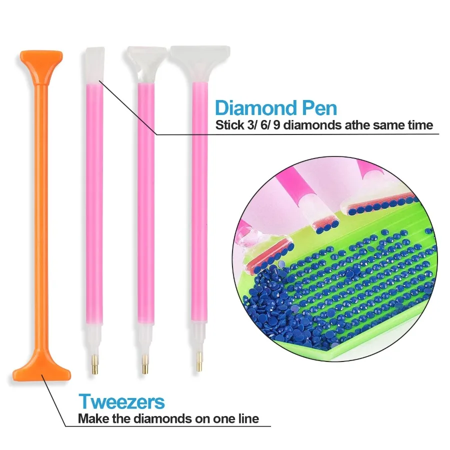 70pcs 5D Painting Tools Accessories Kits, DISEN DIY Diamond Cross Stitch for Adults Painting Art Crafts view 5