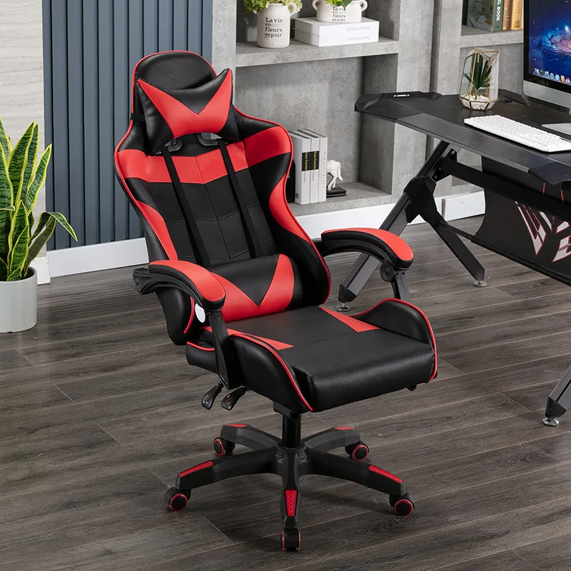 Racing Gaming Chairs PU Leather Swivel Reclining Ergonomic PC Gamer Computer Game Chair