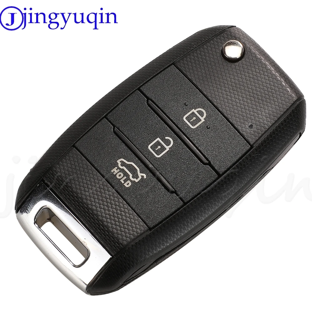 jingyuqin 3Buttons Flip Car Key Remote Fob 433.92Mhz ID46 Chip For KIA 2016 K4 Carens 2012DJ3244 2012DJ5804 95430-A4200 Auto Fob