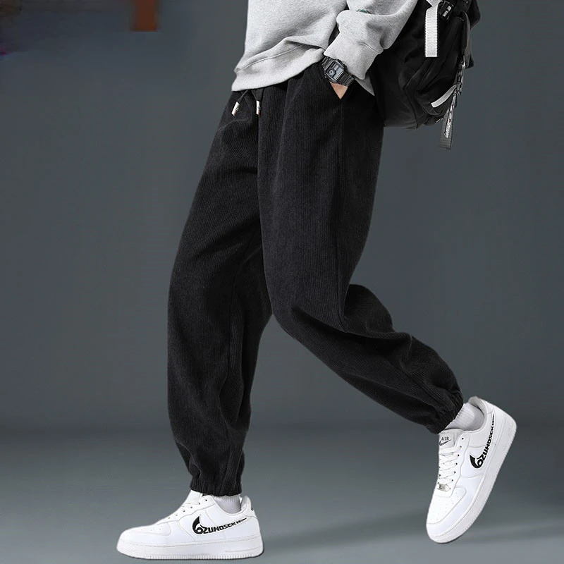 

Men's Pants Fashion Casual High Quality Corduroy Trousers Slim Fit Pants Male Sport Joggers Streetwear Trousers 2022 Pants Z252