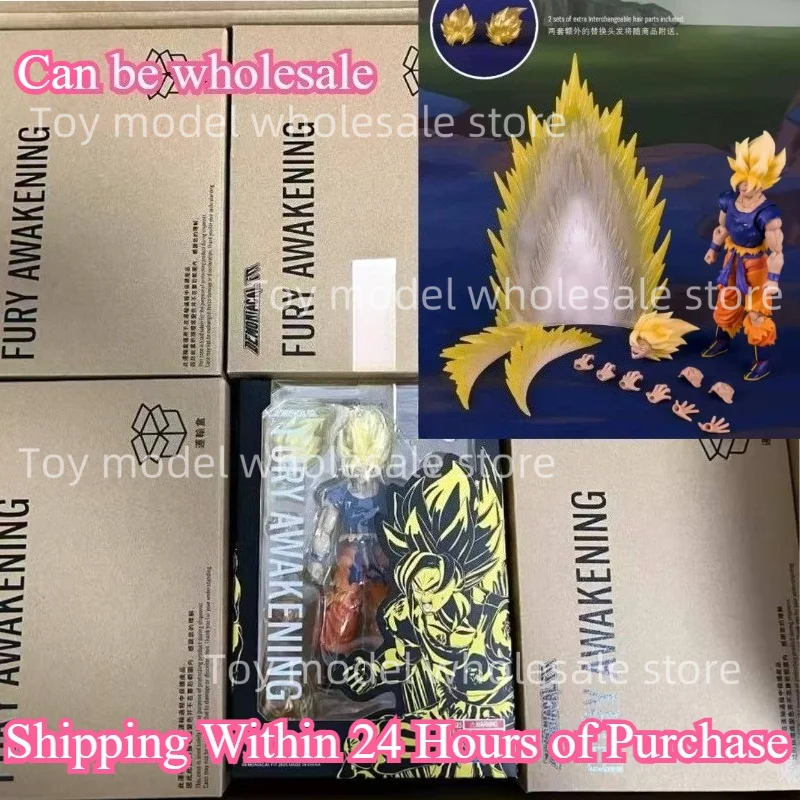 【구매 후 24시간 이내 배송】데미아닐 피트 손오공 피규어 드래곤볼 Z SHF 손오공 피규어 퓨리 어웨이크닝 애니메이션 액션