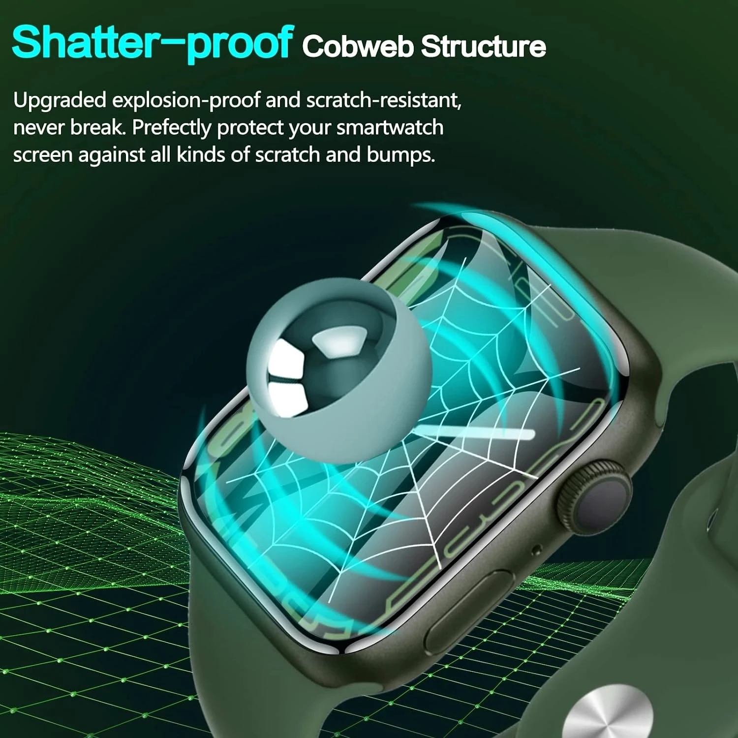 9D Screen Protector Film For Apple Watch series 7 8 45mm 41mm Soft Glass For iWatch 6 5 4 3 se Ultra 8 49mm 44mm 40mm 42mm 38mm