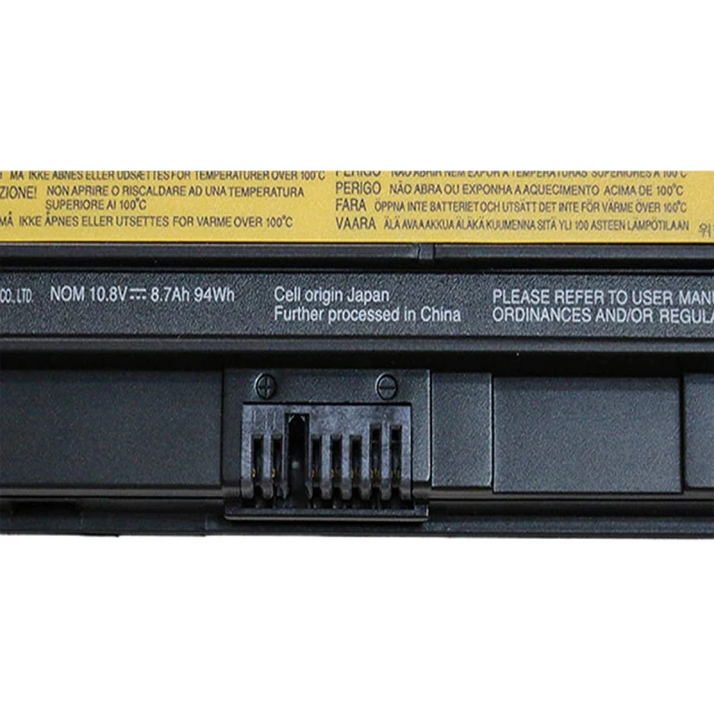 X230 Bateria do portátil para Lenovo ThinkPad 9, Cell, Lithium Ion Battery, 44 ++, 94Wh, Extended Life System, para X220, X230, Novo