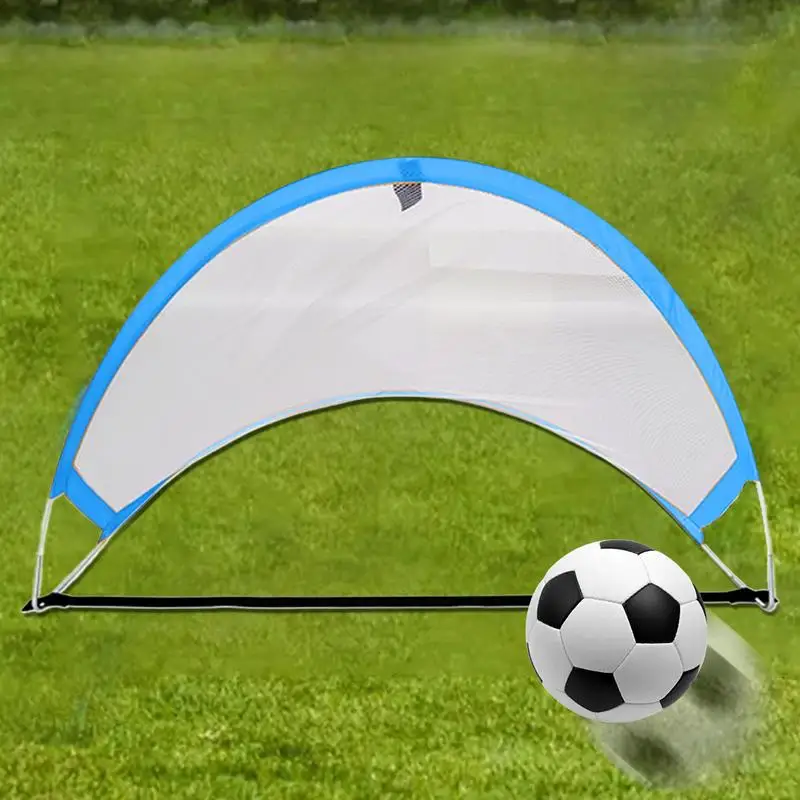 شبكة كرة قدم قابلة للطي في الهواء الطلق، شبكة كرة قدم محمولة للتدريب مع حقيبة حمل للعبة الرياضية الخارجية