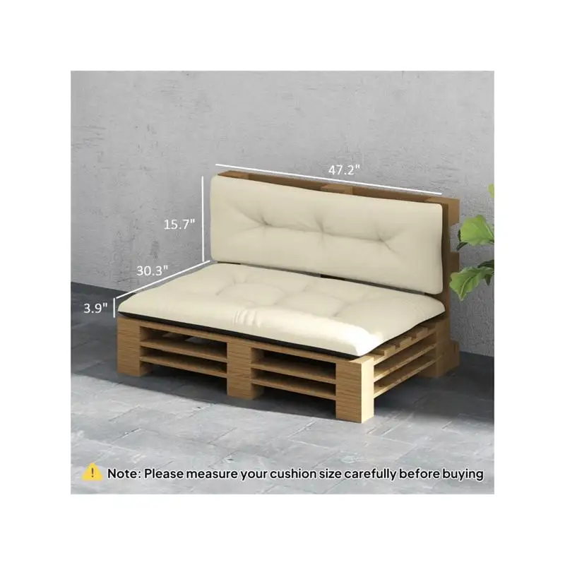 وسائد مريحة للجلوس في الهواء الطلق، مقاومة للماء وأنيقة، مثالية لديكور الفناء، سهلة التنظيف والصيانة #3