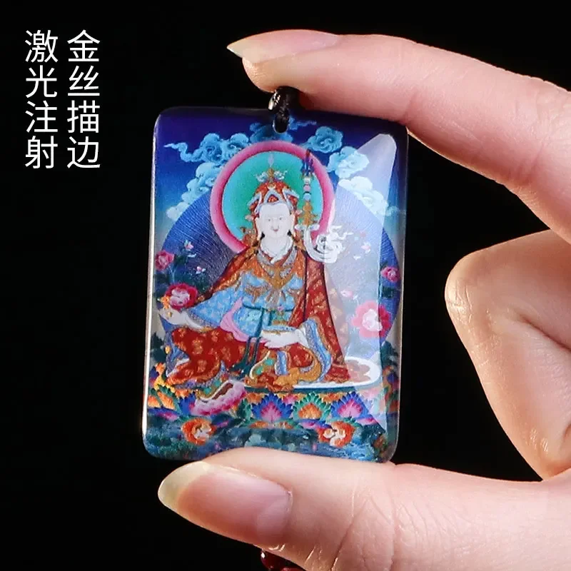 

Buddhist Supplies Huang Caishen Wenshu Bodhisattva Pendant Acrylic Buddha Brand Necklace Female