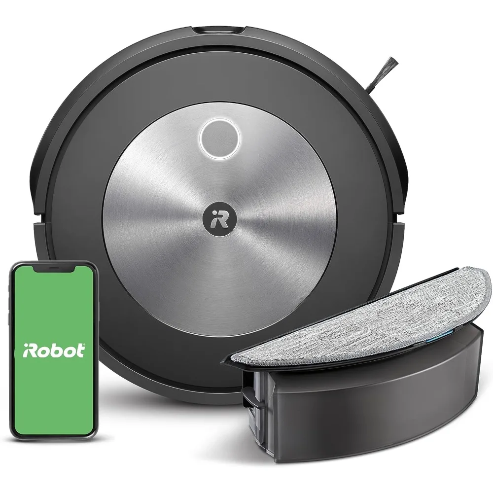 Roomba Combo j5 Robot - 2-in-1 Vacuum with Optional Mopping, Identifies & Avoids Obstacles Like Pet Waste & Cords,