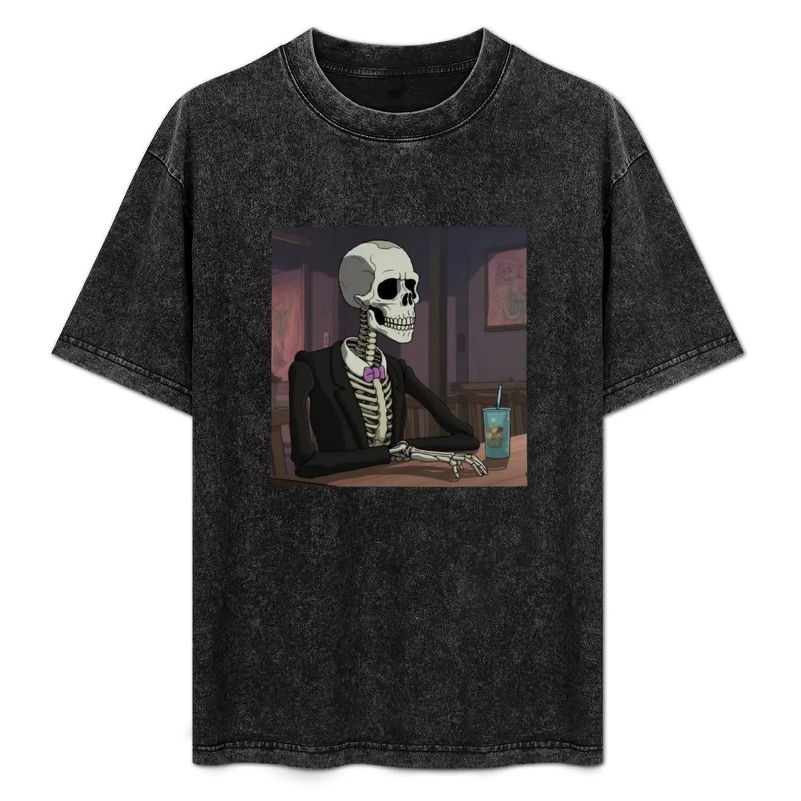 

Skeleton inspired by BoJack Horseman T-Shirt Trendy Casual Short Sleeve Shirt