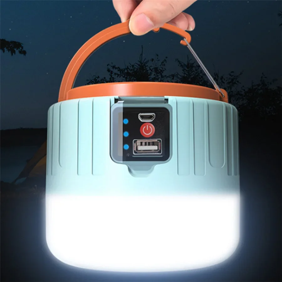 Portátil ao ar livre LED Solar Light, Impermeável Tent Lamp, USB recarregável, Lâmpada de emergência, Lanterna para Camping, 3 Modos, Mais novo