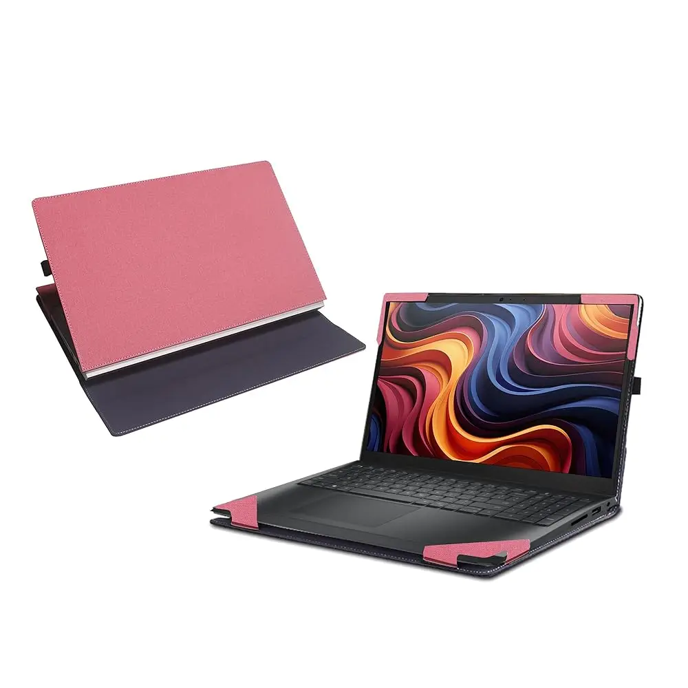 

Free ShippingLaptop Case for Dell 15 Laptop DC15250 DC15255 [not Compatible with Any Other Model] ，2 in 1 PU Leather Inside Pock