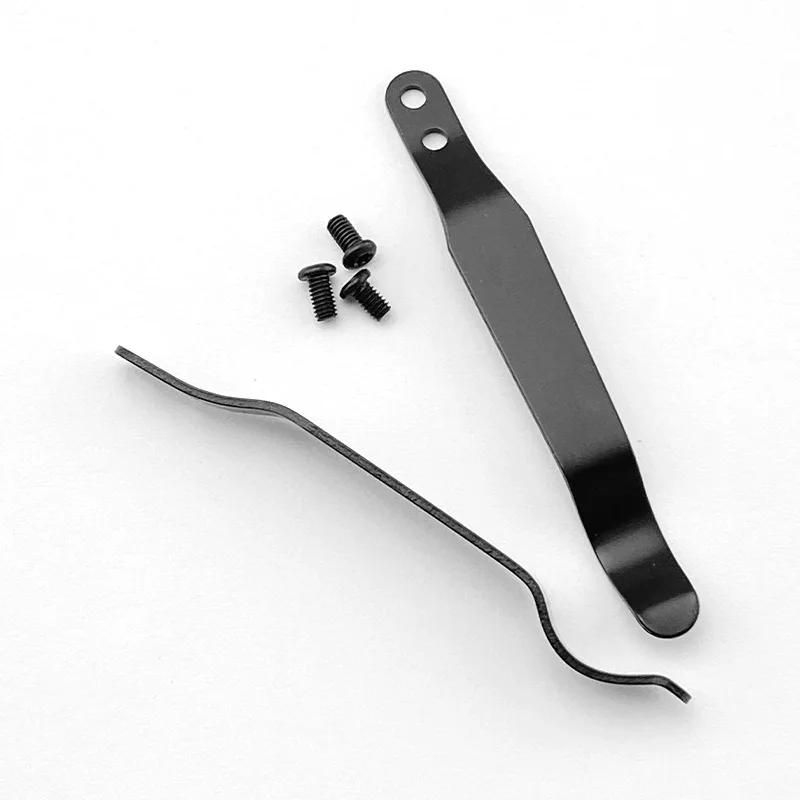 Stainless Steel Back Clip Pocket Holder, Folding Tool Accessories, DIY Parts for Folding Knife Holder Making Knives, 1Pc