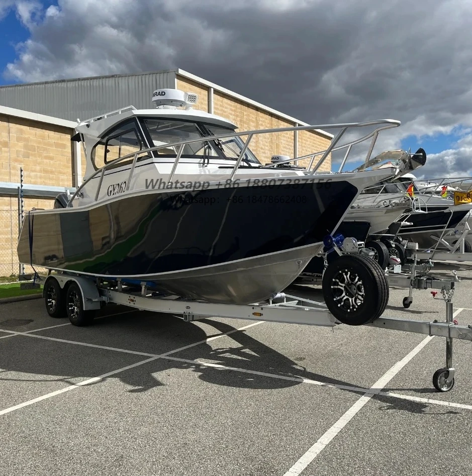 Chinese aluminum speed fishing boats and yachts with motorboats for sale