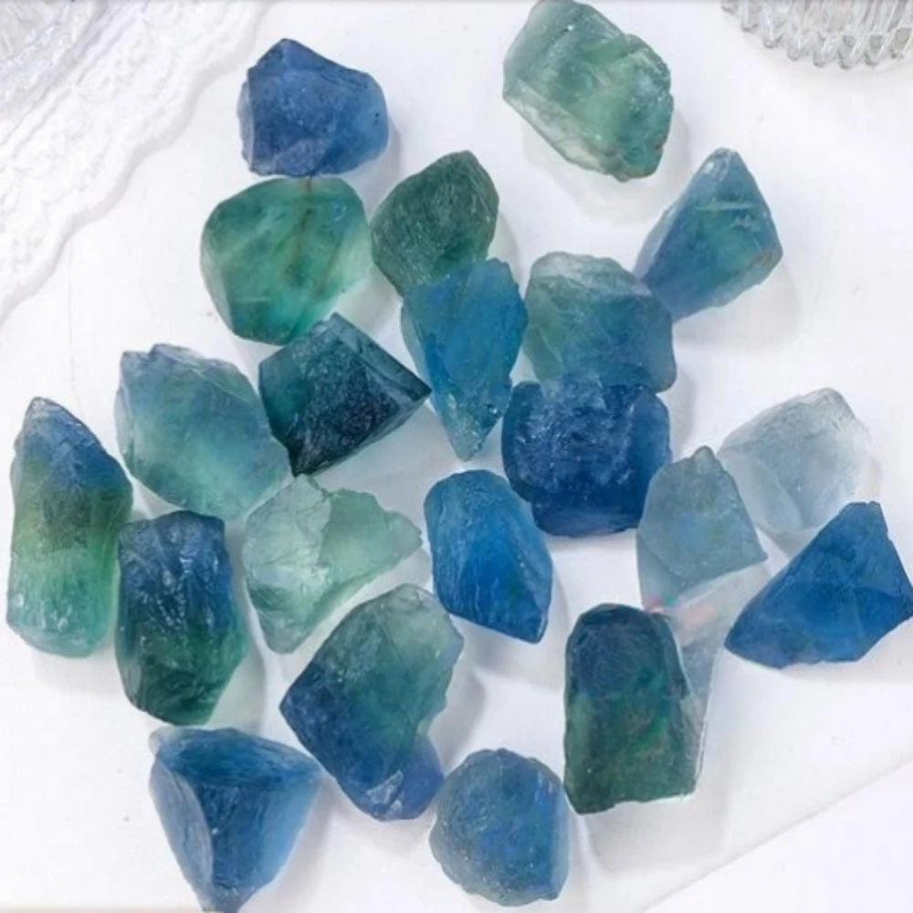 Large Aroma Diffuser Stone, Blue-Green Fluorite, Demagneted Gravel, Aquarium, Home Decoration, Make Wish