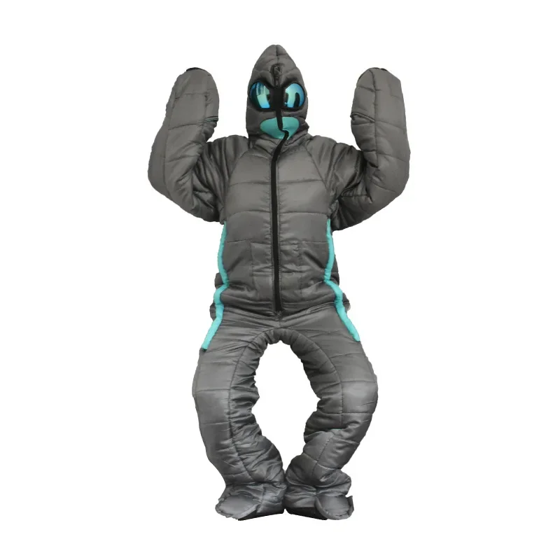Walking sleeping bag humanoid human sleeping bag to keep warm camping sleeping bag for escort
