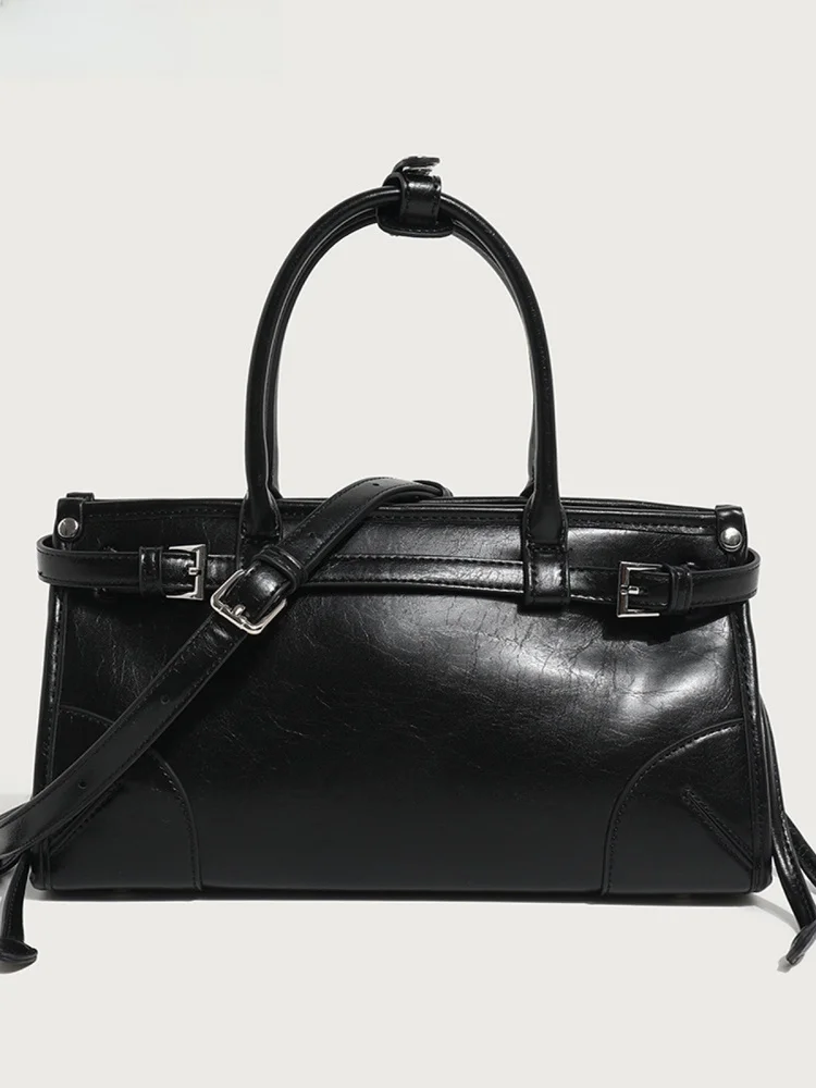 

Motorcycle Commuter Bag Women's Crossbody Handbag Single oulder Durable Soft Leather Faionable Trendy Handbag