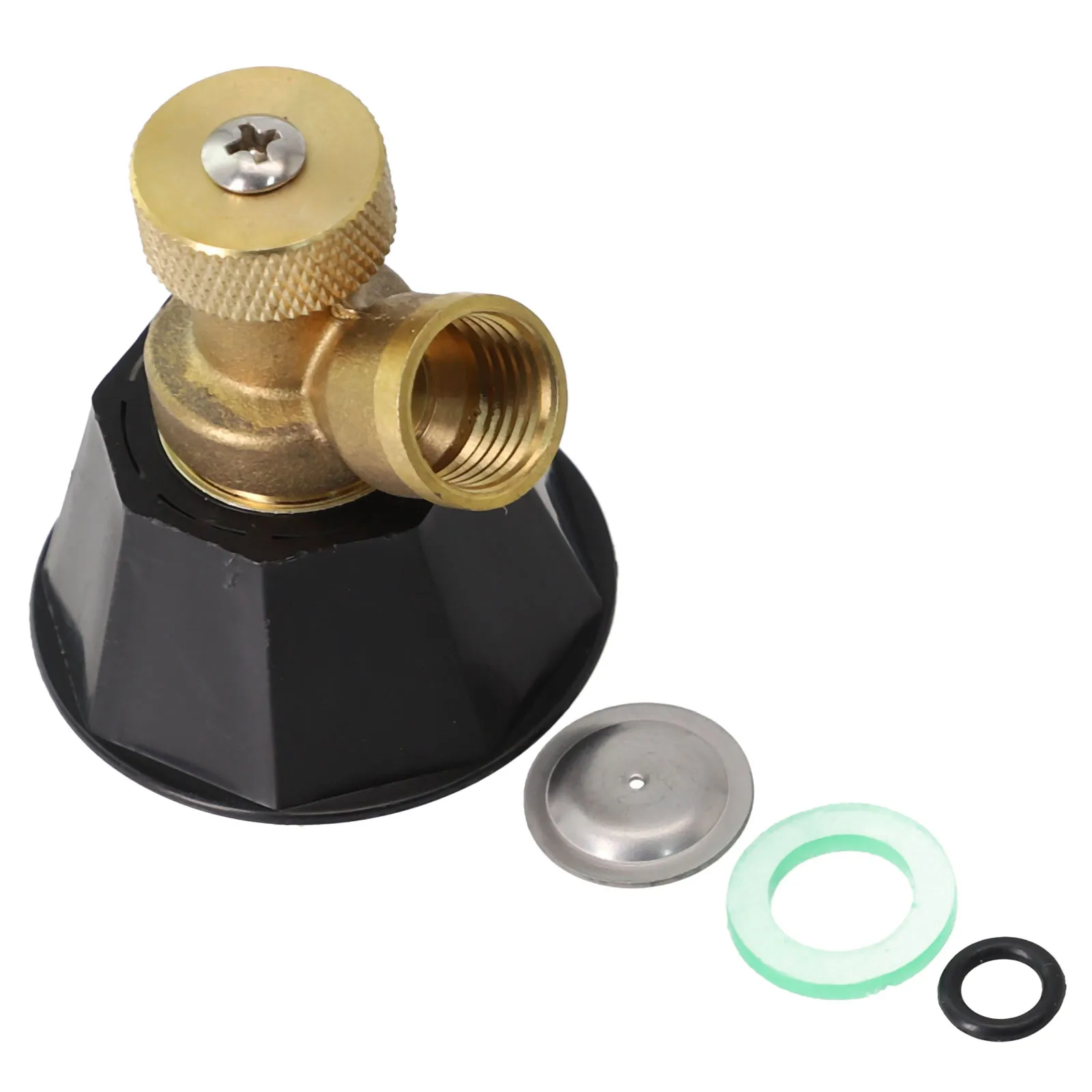 Garden Spray Nozzle Anti-Corrosion Cyclone Nozzle Multiple Modes Adjustable Black 5.5*4.6cm Agricultural Copper