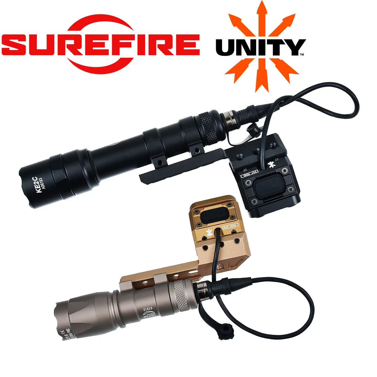 Surefire Tactical Flashlight M300 M600 Rifle AR15 Scout Light With UNITY Mount Remote Pressure Switch Hunting WeaponLight